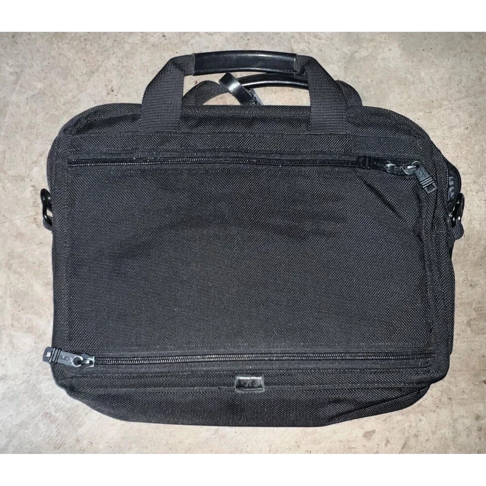 Tumi Alpha 2 Slim Organizer Laptop Brief LR initials
